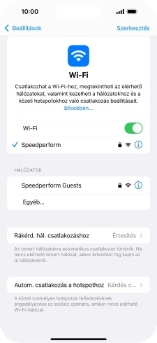 Húzd az ujjad felfelé a kijelző aljáról, hogy visszatérj a kezdőképernyőhöz.