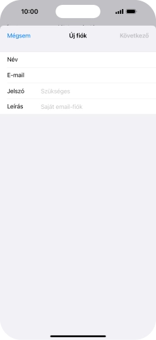 Kattints a Jelszó mezőre, és írd be az e-mail-fiókodhoz tartozó jelszót.