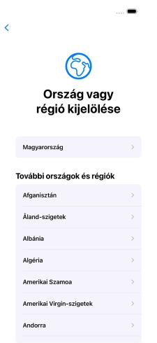 Válaszd ki a kívánt országot vagy régiót.
