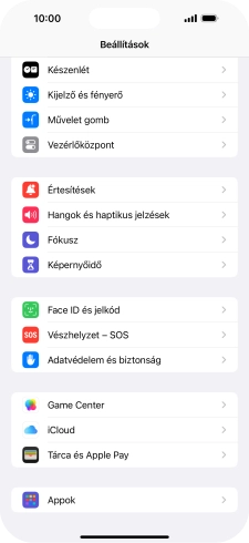 Válaszd az Appok lehetőséget.
