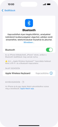 Húzd az ujjad felfelé a kijelző aljáról, hogy visszatérj a kezdőképernyőhöz.