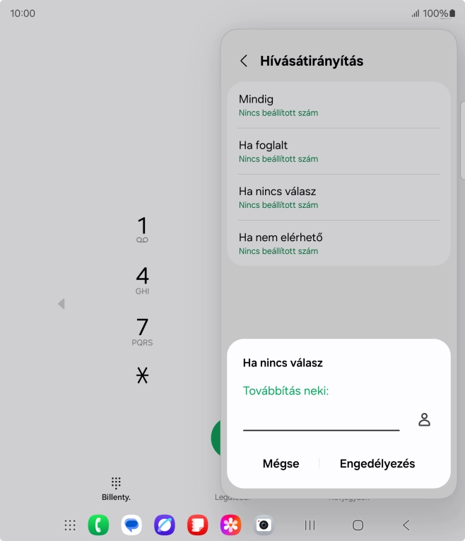 Írd be a +36709090999 számot és válaszd az Engedélyezés lehetőséget.