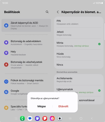 Válaszd az Eltávolít lehetőséget.