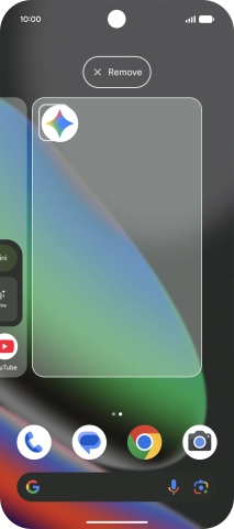 Drag the app icon to Remove.