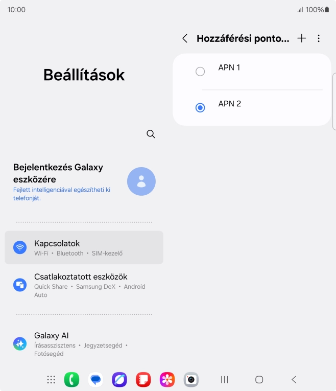 A befejezéshez, és ahhoz, hogy visszatérhess a főképernyőhöz, nyomd meg a főgombot.