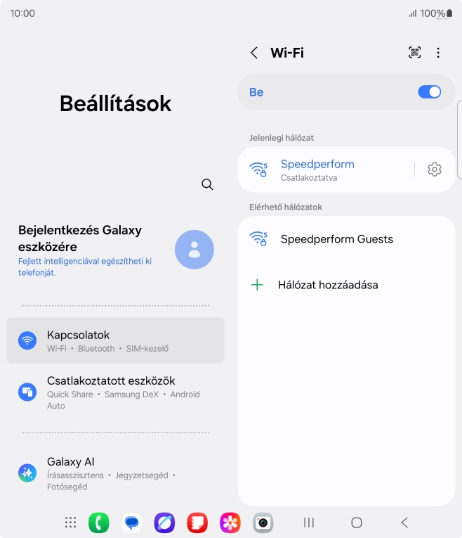 A befejezéshez, és ahhoz, hogy visszatérhess a főképernyőhöz, nyomd meg a főgombot.
