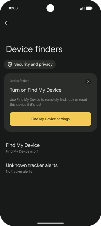 Press Find My Device.