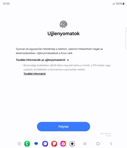 Válaszd a Folytat lehetőséget.