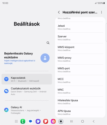 Válaszd az MCC lehetőséget.