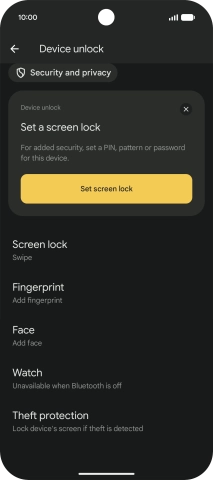 Press Fingerprint.