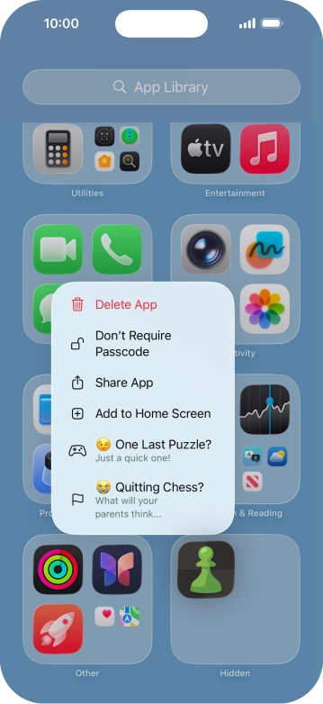Press Don't Require Passcode.