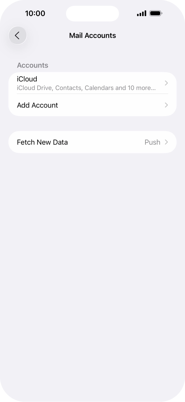 Press Add Account. Press Add Account.
