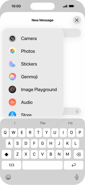 Press Genmoji.