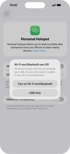 If WiFi is turned off, press Turn on Wi-Fi and Bluetooth.