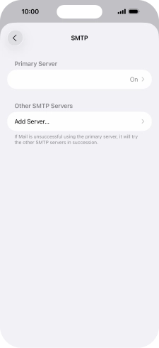 Press the field below 'Primary Server'.