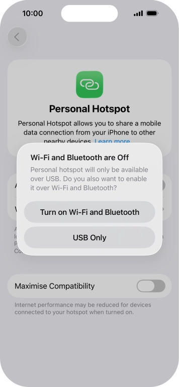 If WiFi is turned off, press Turn on Wi-Fi and Bluetooth.