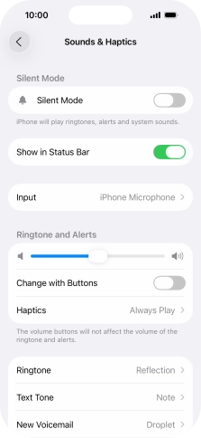Press Ringtone.