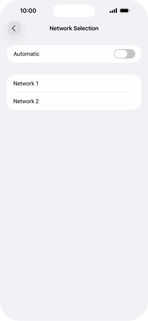 If you turn off the function, press the required network. If you turn off the function, press the required network.