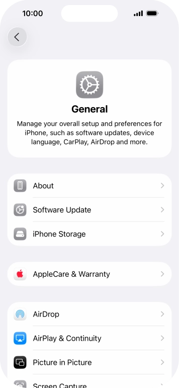 Press Software Update. If a new software version is available, it's displayed. Follow the instructions on the screen to update the phone software.