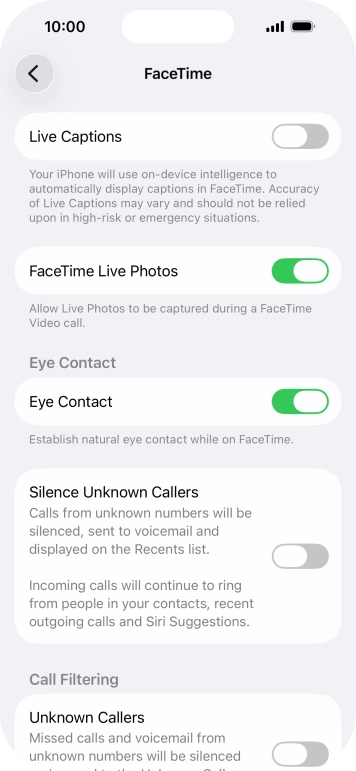 Press the indicator next to 'Live Captions' to turn the function on or off. Press the indicator next to 'Live Captions' to turn the function on or off.