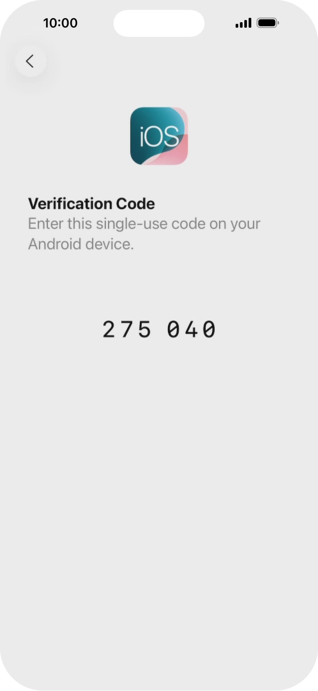 Follow the instructions on the screen and in the 'Move to iOS' app to transfer the content from the Android phone to your phone and set up your phone and prepare it for use.