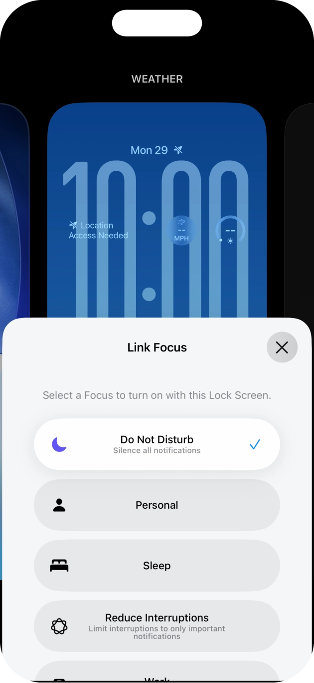 Press the close icon.