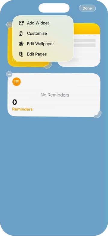 Press Add Widget.