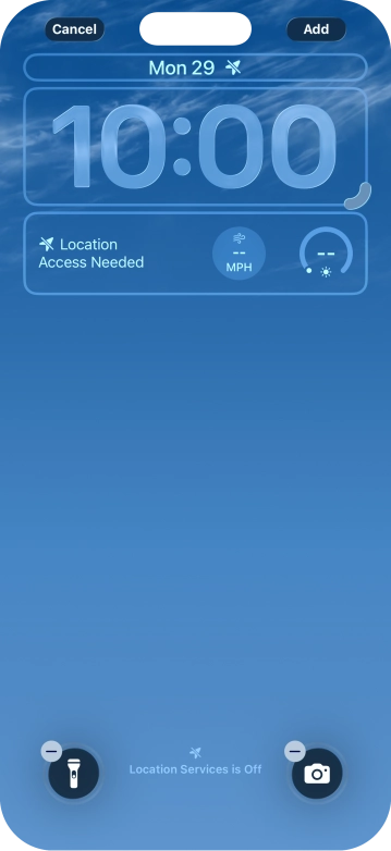 To customise the way the lock screen date is displayed, press the date widget and follow the instructions on the screen to select the required widget display mode. To customise the way the lock screen date is displayed, press the date widget and follow the instructions on the screen to select the required widget display mode.