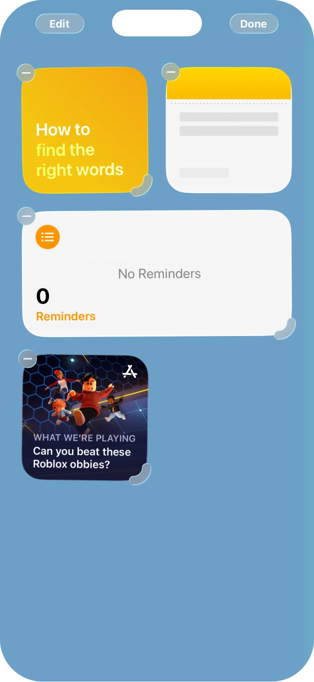 Press Done. Press Done.