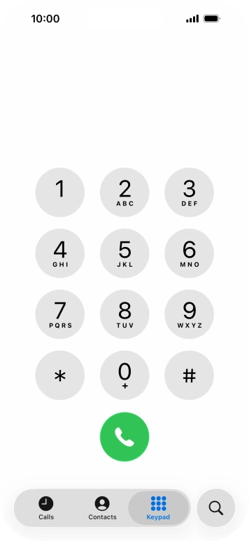 Key in ##002# and press the call icon.