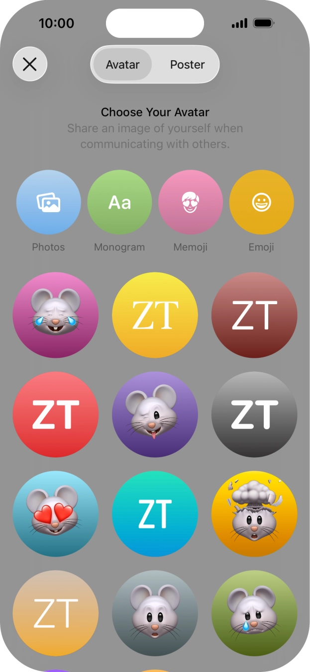 Press the required category and follow the instructions on the screen to select and save the required picture to your Contact Poster. Press the required category and follow the instructions on the screen to select and save the required picture to your Contact Poster.