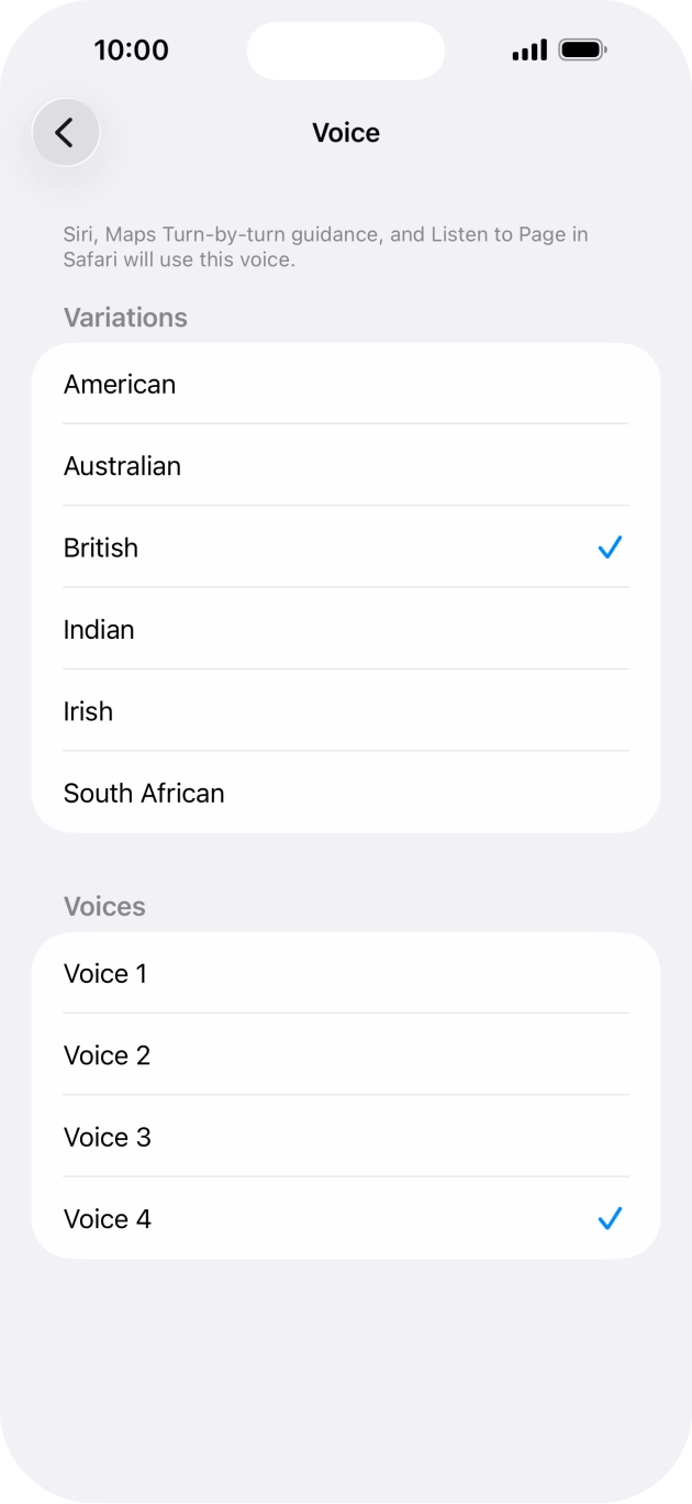 Press the required accent. Press the required accent.