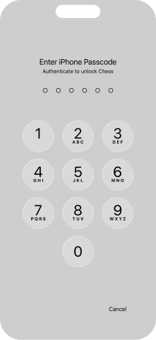 Use the lock code you created. The app is now no longer locked.