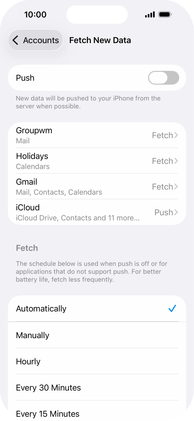 If you turn off the function, press the required setting. If you turn off the function, press the required setting.