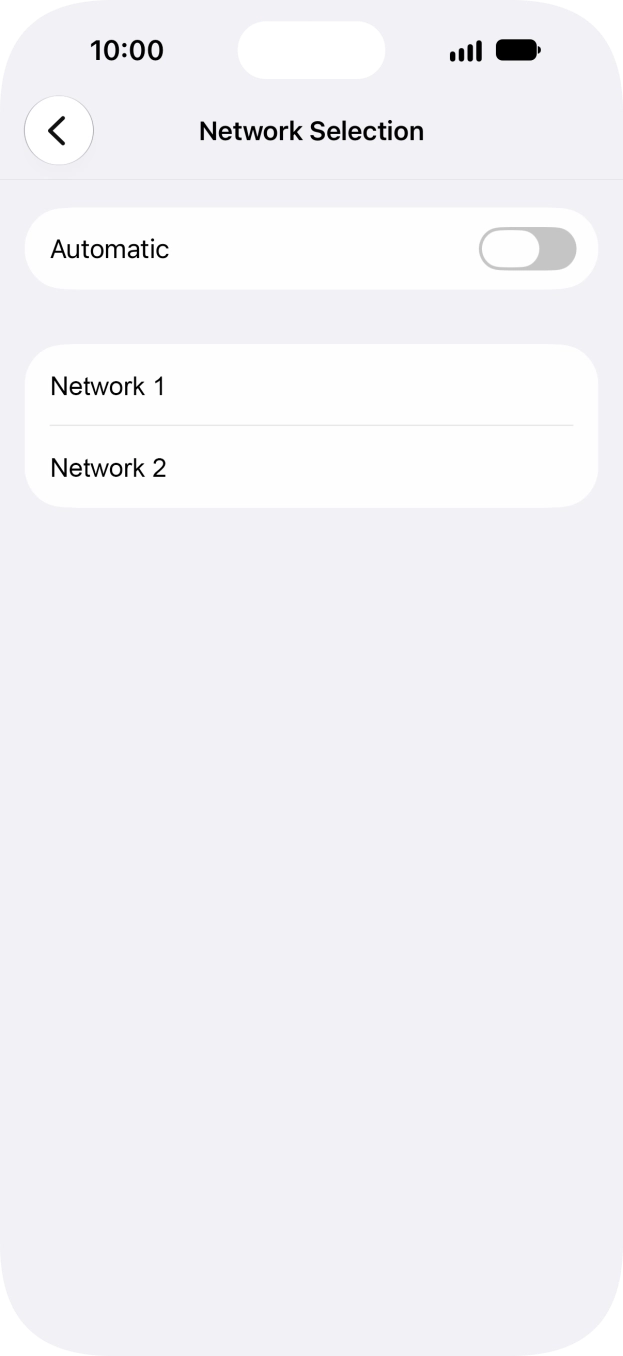 If you turn off the function, press the required network. If you turn off the function, press the required network.