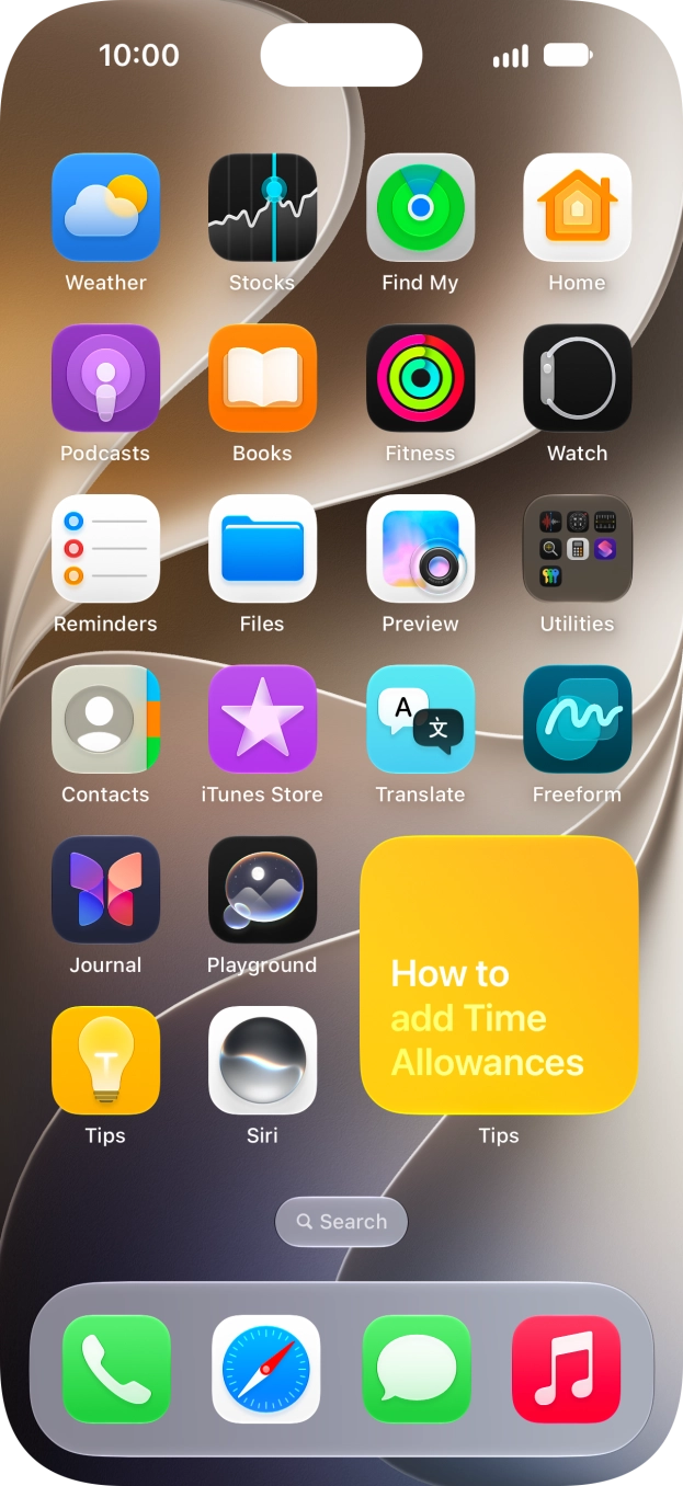 If you're using a Widget Stack: slide up or down on the stack to select the required widget. If you're using a Widget Stack: slide up or down on the stack to select the required widget.