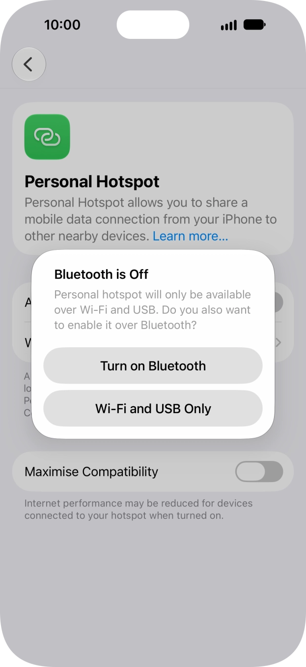 If WiFi is turned on, press Wi-Fi and USB Only. If WiFi is turned on, press Wi-Fi and USB Only.
