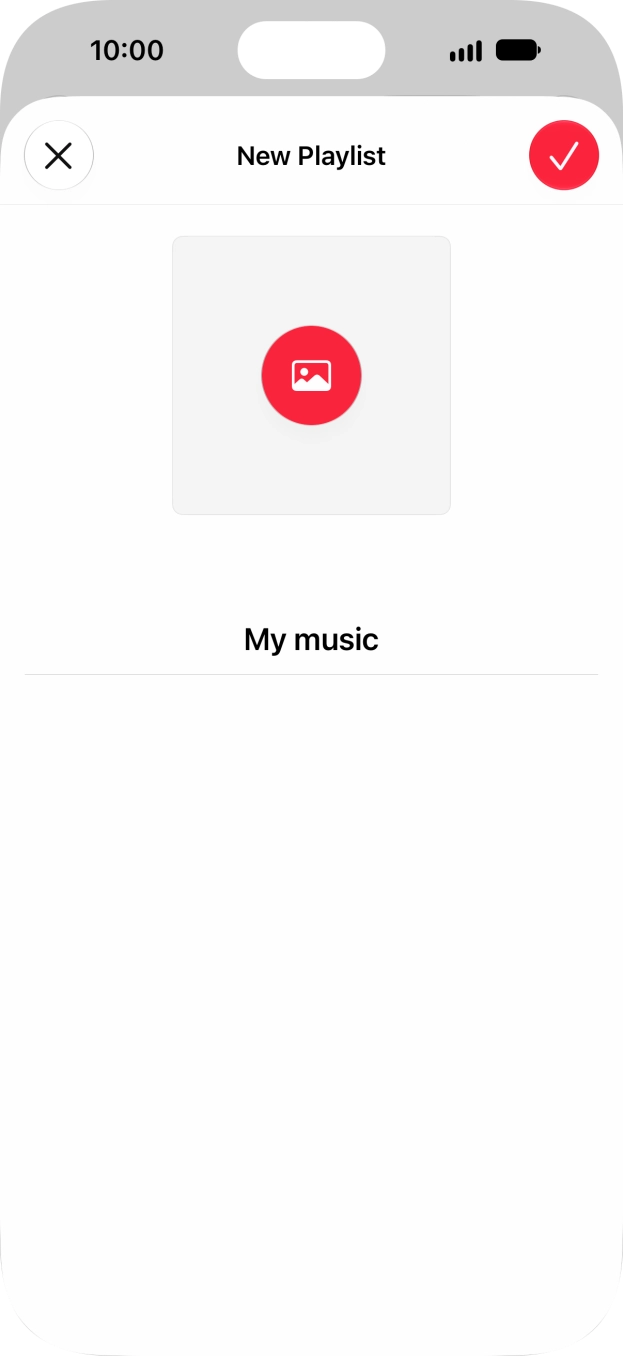 Press the confirm icon. Press the confirm icon.