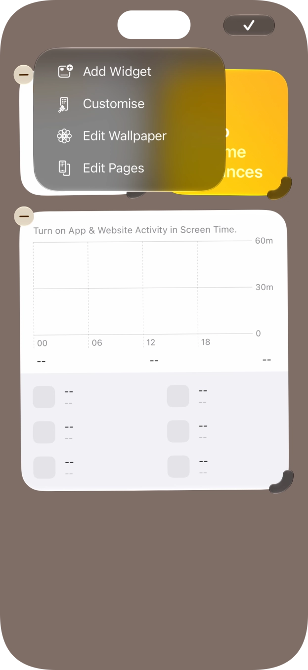 Press Add Widget. Press Add Widget.