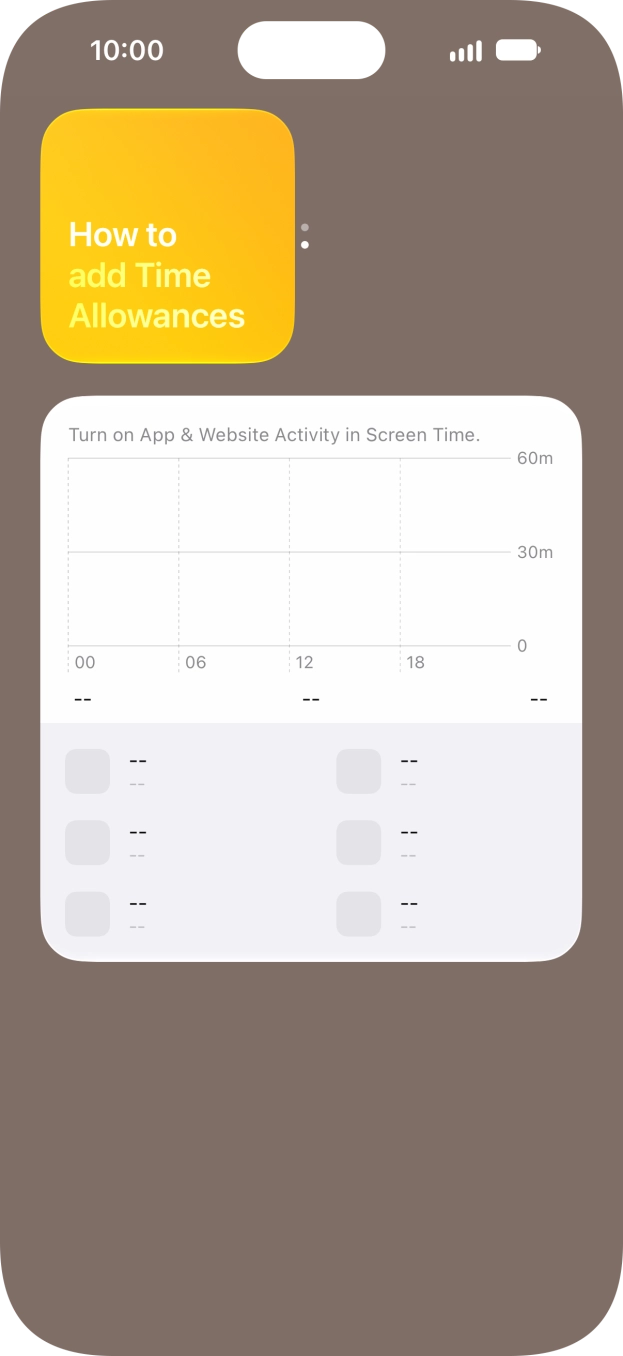 Press and hold the required Widget Stack. Press and hold the required Widget Stack.