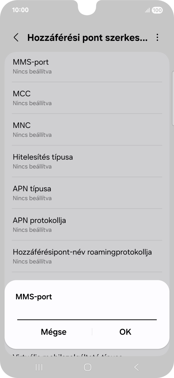 Írd be azt, hogy 8080, és válaszd az OK lehetőséget.