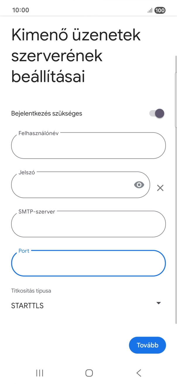 Nyisd le a „Titkosítás típusa” alatt legördülő menüt.