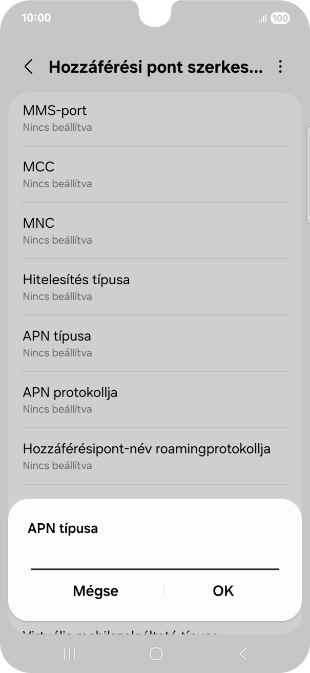 Írd be azt, hogy default, és válaszd az OK lehetőséget.
