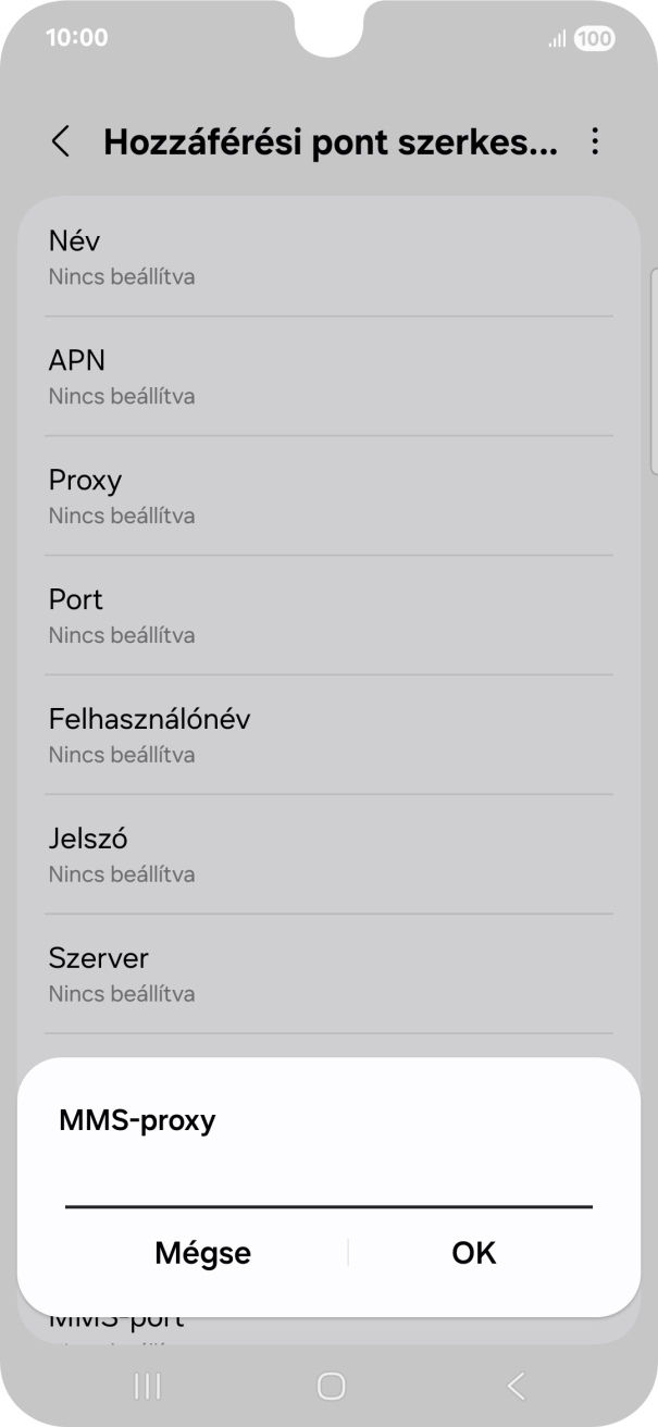 Írd be azt, hogy 80.244.097.002, és válaszd az OK lehetőséget.