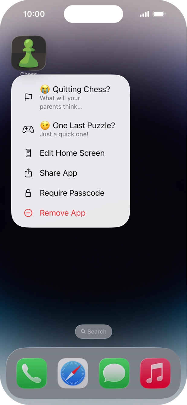 Press Require Passcode.