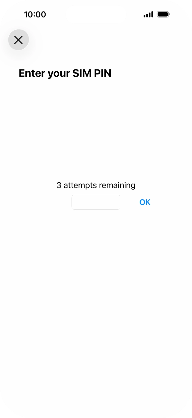 If your SIM is locked, key in your SIM PIN and press OK. The default SIM PIN is 0000.