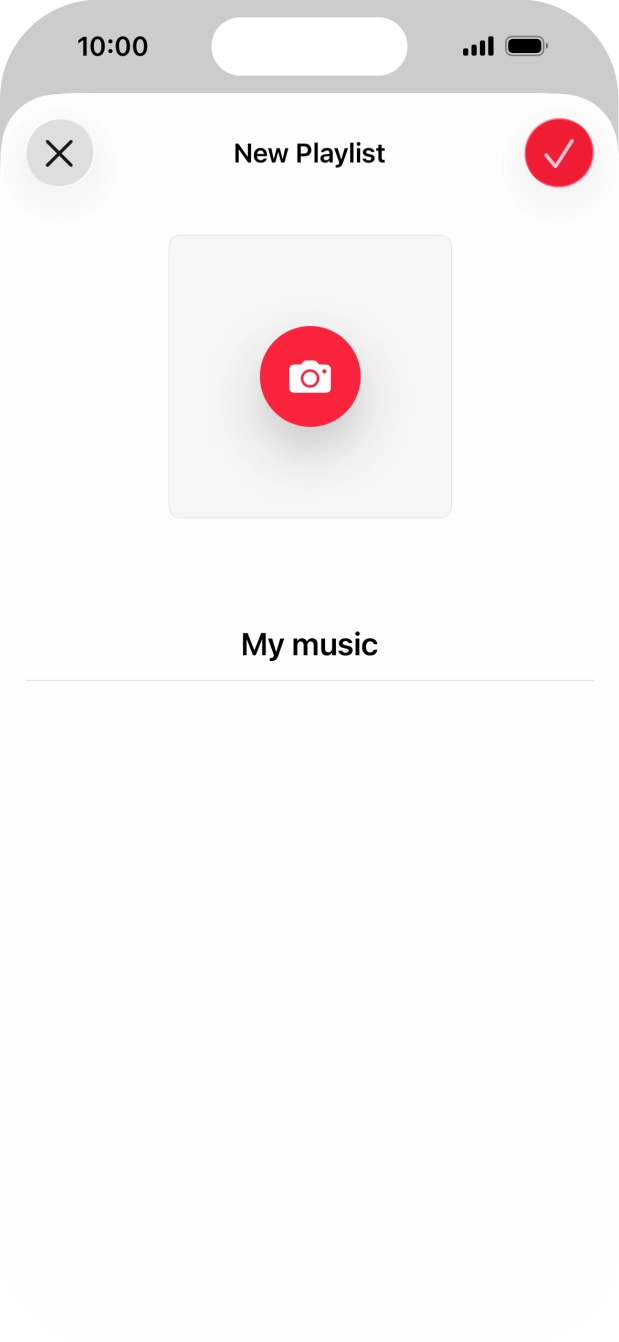Press the confirm icon. Press the confirm icon.
