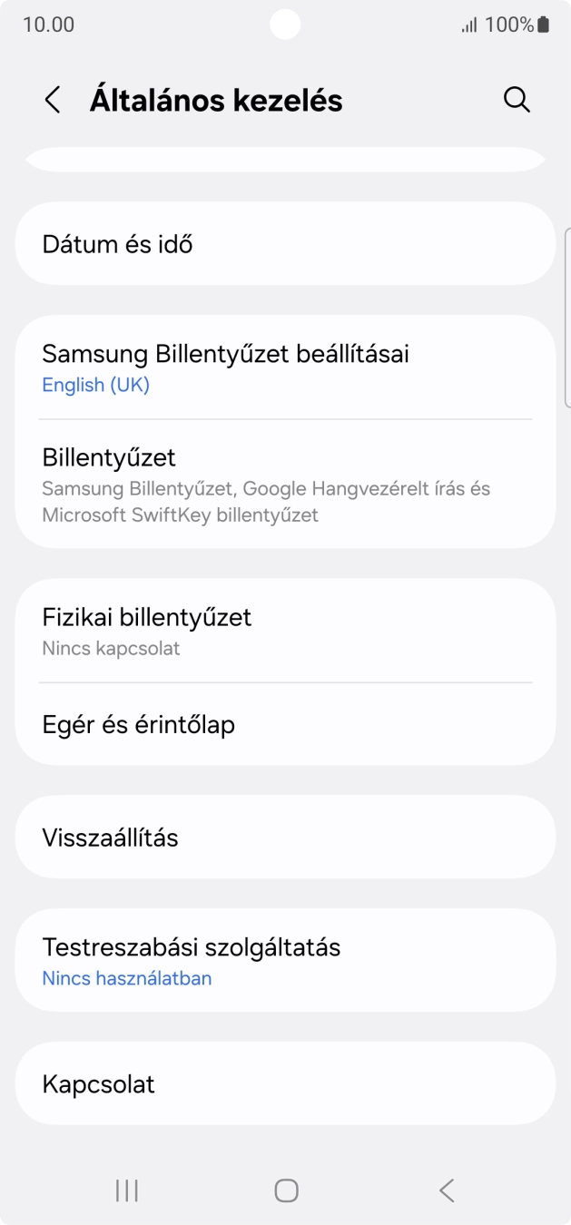 Válaszd a Visszaállítás lehetőséget.
