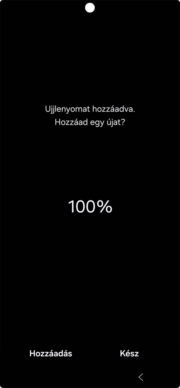 Válaszd a Kész lehetőséget.