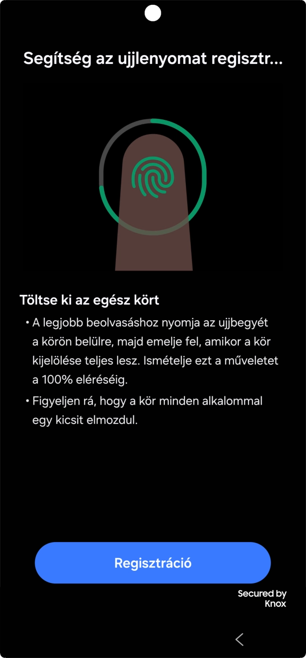 Válaszd a Regisztráció lehetőséget.